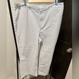 Old Navy Blue and White Striped Pants